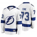 Maglia Hockey Tampa Bay Lightning Adam Erne 2019 Away Breakaway Bianco