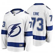 Maglia Hockey Tampa Bay Lightning Adam Erne 2019 Away Breakaway Bianco