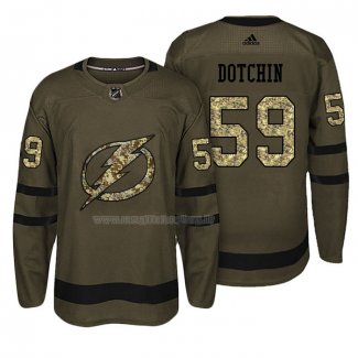 Maglia Hockey Tampa Bay Lightning Jake Dotchin Salute To Service Verde Militare