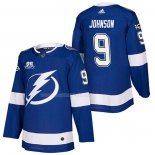 Maglia Hockey Tampa Bay Lightning Tyler Johnson Autentico Home 2018 Blu