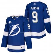 Maglia Hockey Tampa Bay Lightning Tyler Johnson Autentico Home 2018 Blu