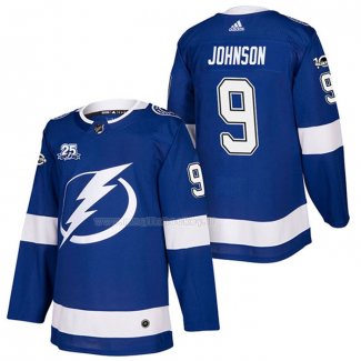 Maglia Hockey Tampa Bay Lightning Tyler Johnson Autentico Home 2018 Blu