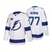 Maglia Hockey Tampa Bay Lightning Victor Hedman 2018 Bianco