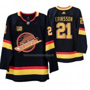 Maglia Hockey Vancouver Canucks Loui Eriksson 50 Anniversario 90's Flying Skate Nero