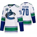 Maglia Hockey Vancouver Canucks Tanner Pearson 2019-20 Away Autentico Bianco