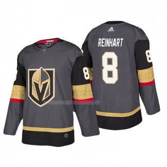 Maglia Hockey Vegas Golden Knights Griffin Reinhart Home Autentico Giocatore Gris