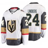 Maglia Hockey Vegas Golden Knights Oscar Lindberg 2019 Away Breakaway Bianco