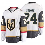 Maglia Hockey Vegas Golden Knights Oscar Lindberg 2019 Away Breakaway Bianco