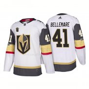 Maglia Hockey Vegas Golden Knights Pierre Edouard Bellemare Away 2018 Bianco