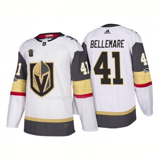 Maglia Hockey Vegas Golden Knights Pierre Edouard Bellemare Away 2018 Bianco