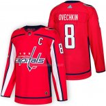 Maglia Hockey Washington Capitals Alex Ovechkin Autentico Home 2018 Rosso