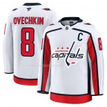Maglia Hockey Washington Capitals Alexander Ovechkin Away Bianco