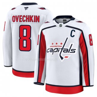 Maglia Hockey Washington Capitals Alexander Ovechkin Away Bianco