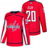Maglia Hockey Washington Capitals Lars Eller Autentico Home 2018 Rosso
