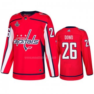 Maglia Hockey Washington Capitals Nic Dowd Home Autentico Rosso