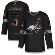 Maglia Hockey Washington Capitals Rod Langway 2020 USA Flag Nero
