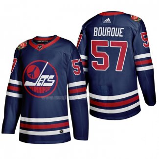 Maglia Hockey Winnipeg Jets Gabriel Bourque Heritage Classic 2019-20 Blu
