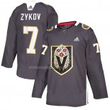 Maglia Vegas Golden Knights Valentin Zykov Dia de Los Muertos Gris