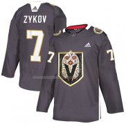 Maglia Vegas Golden Knights Valentin Zykov Dia de Los Muertos Gris