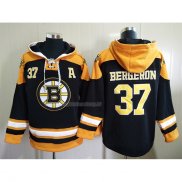 Felpa con Cappuccio Boston Bruins Patrice Bergeron Nero