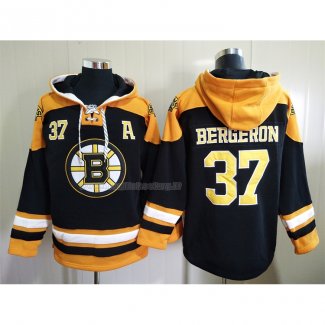 Felpa con Cappuccio Boston Bruins Patrice Bergeron Nero