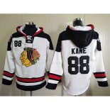 Felpa con Cappuccio Chicago Blackhawks Patrick Kane Bianco