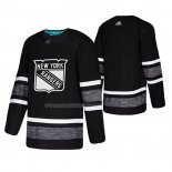 Maglia Hockey 2019 All Star New York Rangers Blank Nero