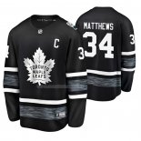 Maglia Hockey 2019 All Star Toronto Maple Leafs Auston Matthews Nero