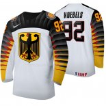 Maglia Hockey Alemania Marcel Noebels Home 2020 Iihf World Junior Championship Bianco