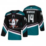 Maglia Hockey Anaheim Ducks Adam Henrique Alternato 25th Anniversario Autentico Nero