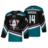 Maglia Hockey Anaheim Ducks Adam Henrique Alternato 25th Anniversario Autentico Nero