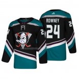 Maglia Hockey Anaheim Ducks Carter Rowney Alternato 25th Anniversario Autentico Nero