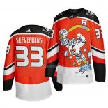 Maglia Hockey Anaheim Ducks Jakob Silfverberg Reverse Throwback Alternato Arancione