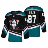 Maglia Hockey Anaheim Ducks Mitch Hults Alternato 25th Anniversario Autentico Nero