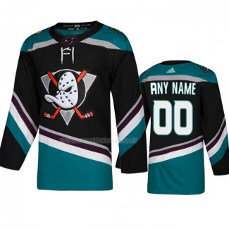 Maglia Hockey Anaheim Ducks Personalizzate Alternato Nero