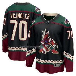 Maglia Hockey Arizona Coyotes Karel Vejmelka Home Breakaway Nero