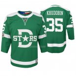 Maglia Hockey Bambino Dallas Stars Anton Khudobin Replica Giocatore 2020 Winter Classic Verde
