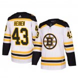 Maglia Hockey Boston Bruins Danton Heinen Autentico Away Bianco