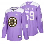 Maglia Hockey Boston Bruins Tim Schaller 2018 Fights Cancer Viola