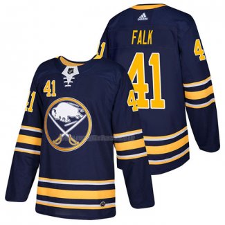 Maglia Hockey Buffalo Sabres Justin Falk Home Autentico 2018 Blu