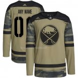 Maglia Hockey Buffalo Sabres Personalizzate Military Appreciation Team Autentico Practice Camuffamento