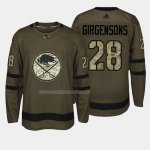Maglia Hockey Buffalo Sabres Zemgus Girgensons 2018 Salute To Service Verde Militare