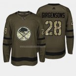 Maglia Hockey Buffalo Sabres Zemgus Girgensons 2018 Salute To Service Verde Militare