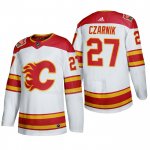 Maglia Hockey Calgary Flames Austin Czarnik 2019 Heritage Classic Autentico Bianco