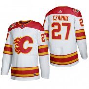Maglia Hockey Calgary Flames Austin Czarnik 2019 Heritage Classic Autentico Bianco