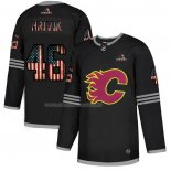 Maglia Hockey Calgary Flames Hrivik 2020 USA Flag Nero