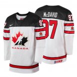 Maglia Hockey Canada Connor Mcdavid 2018 Iihf World Championship Giocatore Bianco
