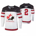 Maglia Hockey Canada Daemon Hunt 2019 Hlinka Gretzky Cup Bianco