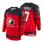 Maglia Hockey Canada Jordan Eberle 2018 Iihf World Championship Giocatore Rosso