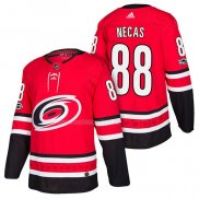Maglia Hockey Carolina Hurricanes Martin Necas Home Autentico 2018 Rosso
